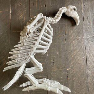 Skeleton Vulture Halloween Prop Scary Bird Raven Haunted Yard Outdoor Party Bone